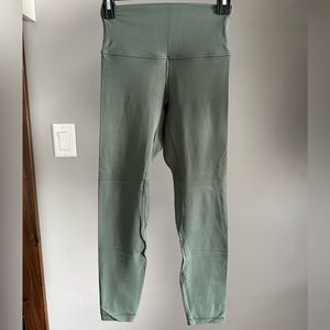 Lululemon align 25” army green, size 4